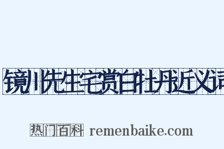 镜川先生宅赏白牡丹近义词是什么意思的图片